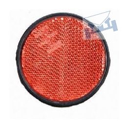 Zijreflector plak rond (rood of wit)