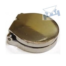 Bakslot afdekkapje aluminium Ø 28 mm.